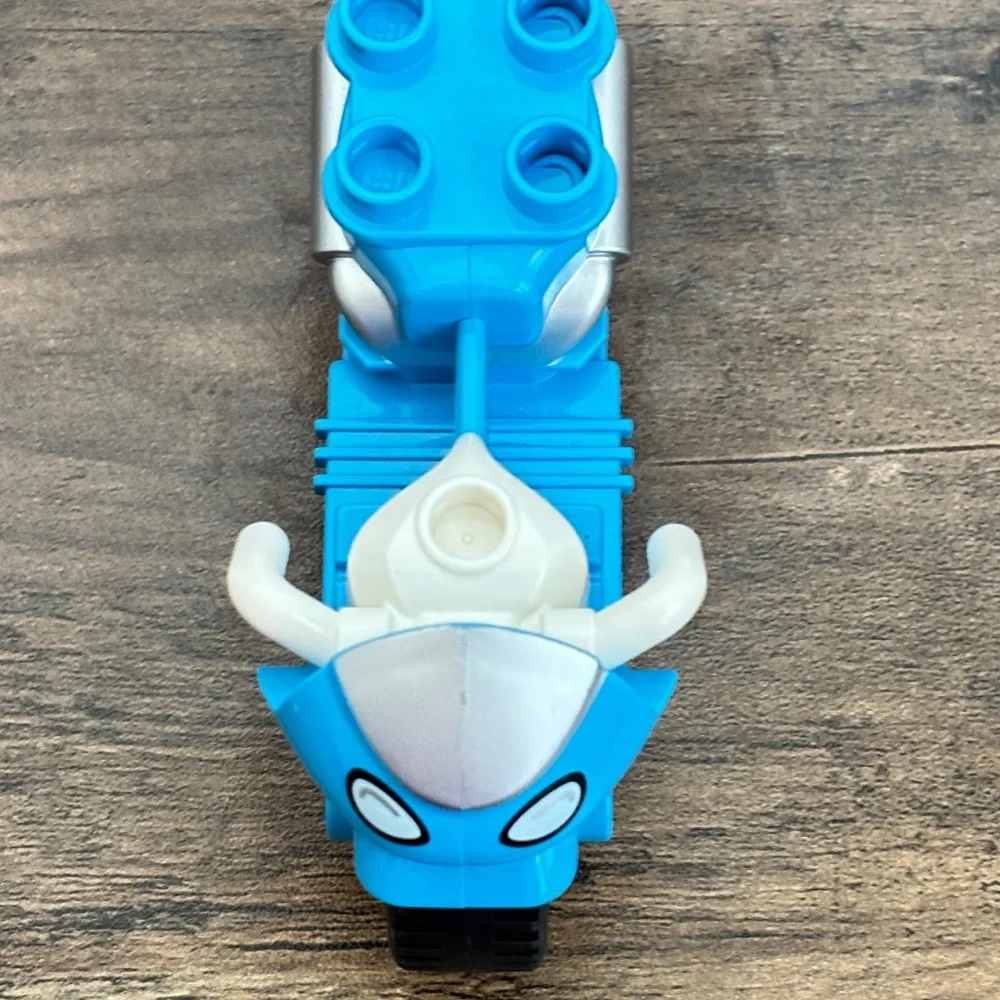 LEGO Duplo Blue White Motorcycle Vehicle Police Pizzeria Replacement Piece Toy